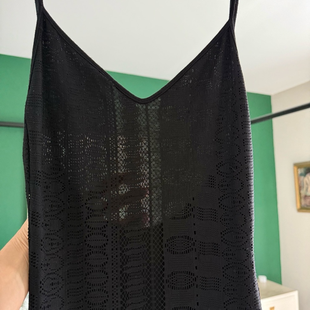 For Love and Lemons x Revolve Black Lace Overlay Maxi Dress | Small - Picture 7 of 16